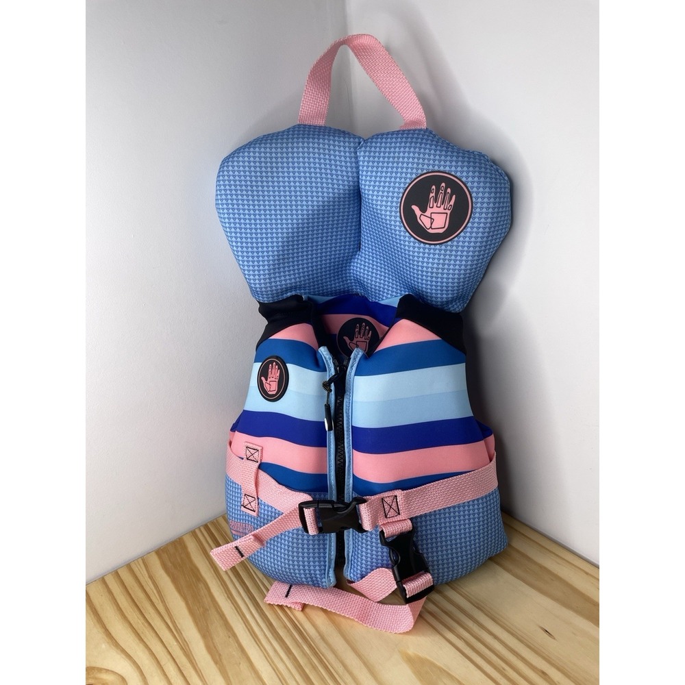 Body Glove Girl's Infant PFD Life Jacket, Less than 30 lbs, Blue/Pink FAST SHIP
